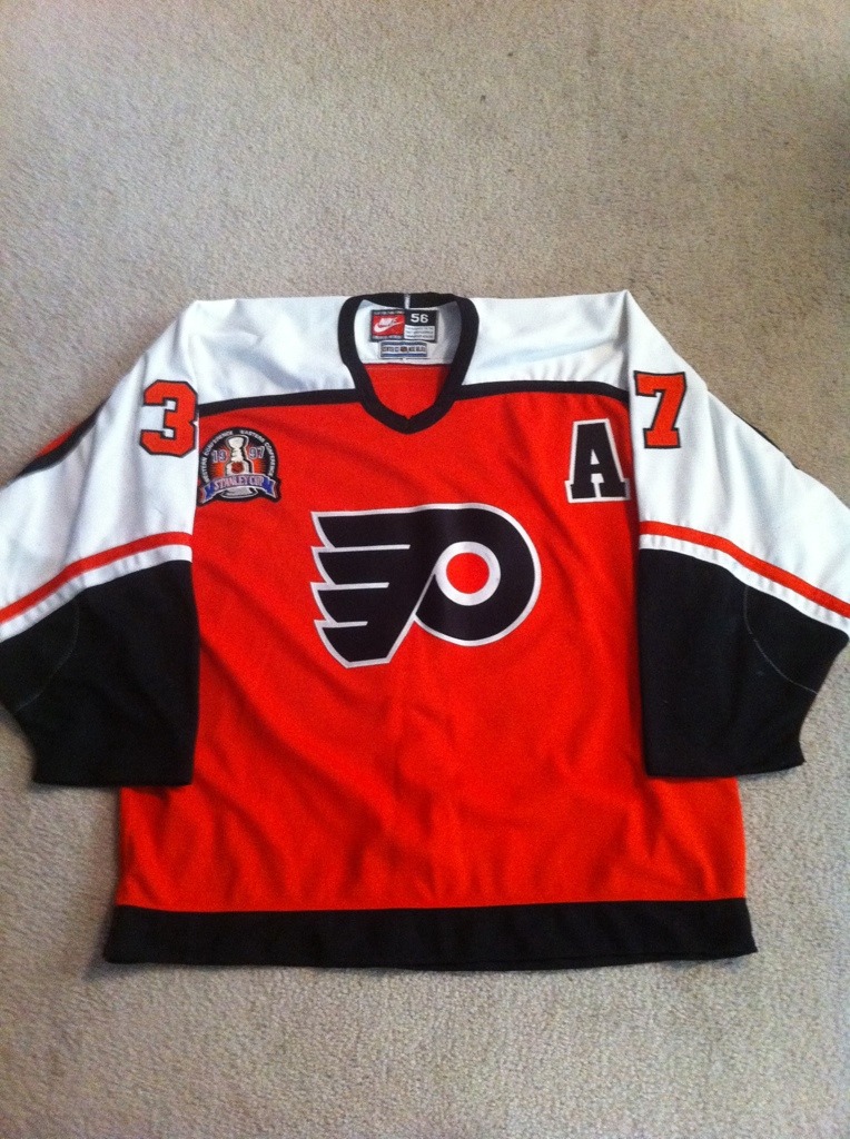 flyers game worn jersey